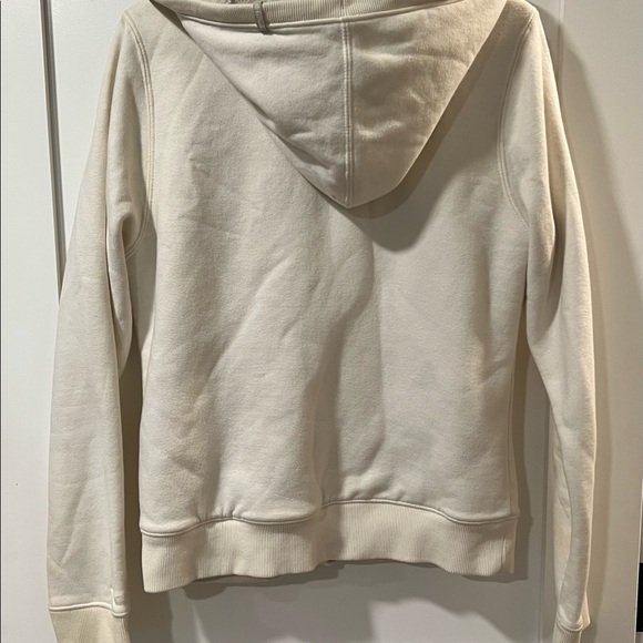 Columbia fleece Jacket womens M, Ivory, Sherpa lining. Front pockets, Hooded - Picture 9 of 9